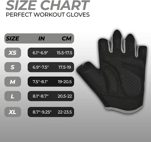 Miniatura 23 de Guantes de entrenamiento FIGHTSENSE para hombres y mujeres, guantes de levantamiento de pesas con palma acolchada de silicona antideslizante