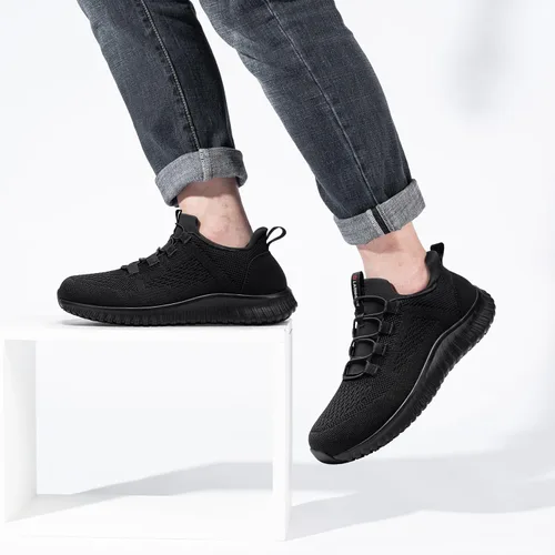 Miniatura 7 de LARNMERN Zapatos antideslizantes impermeables para hombre, zapatos deportivos de servicio de alimentos, para cocina, restaurante, chef, zapatos