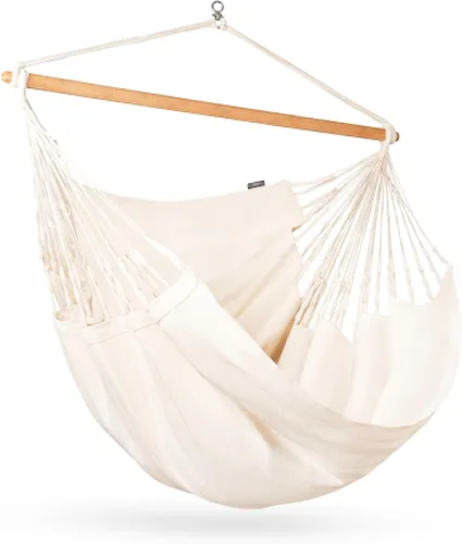 Miniatura 37 de La Siesta® XL King Habana - Hamaca colgante de algodón, para interiores y exteriores, silla colgante bohemia para dormitorio, patio, máximo 355