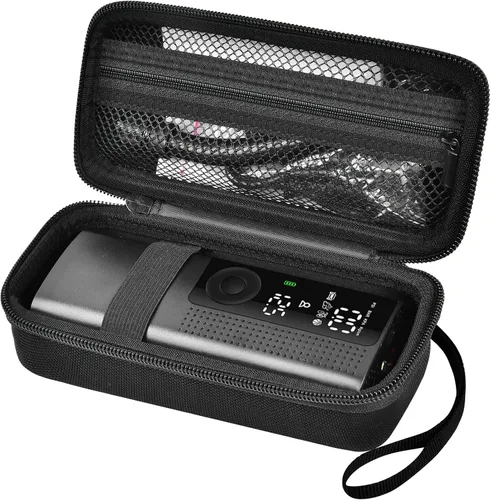 Miniatura 10 de Estuche Portátil para Compresor de Aire, Bolsa de Almacenamiento para Inflador de Neumáticos de 120 PSI, Inflador de Neumáticos de Coche, Cremallera