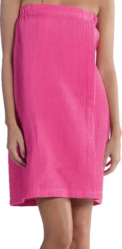 Miniatura 14 de BY LORA Women's Shower Wrap Bath Robe, Lightweight Waffle Body Spa Wrap For Ladies
