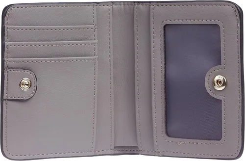 Miniatura 4 de Gostwo - Cartera compacta de piel genuina de lujo para mujer con bloqueo de RFID y ventana de identificación