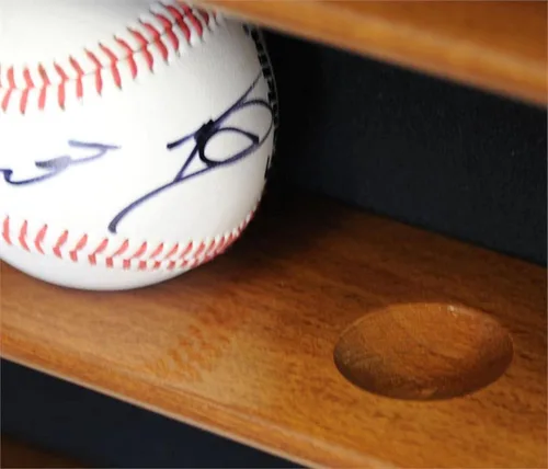 Miniatura 4 de 30 Balón de béisbol vitrina gabinete - Home Plate Shaped (negro)