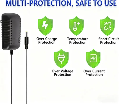 Miniatura 5 de Cargador de repuesto para INSE N5S N6, Deik VC-1518-US Aspiradora inalámbrica, adaptador de 27 V CA/CC Cable de alimentación de 6.6 pies
