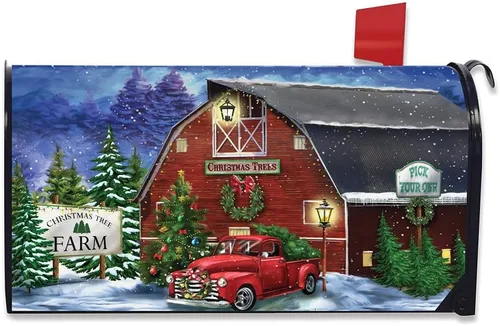 Miniatura 4 de Briarwood Lane - Funda para buzón de Navidad en la granja