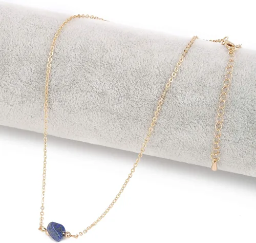 Miniatura 3 de ULANI JOY Collar de cristal de lapislázuli natural para mujeres y niñas