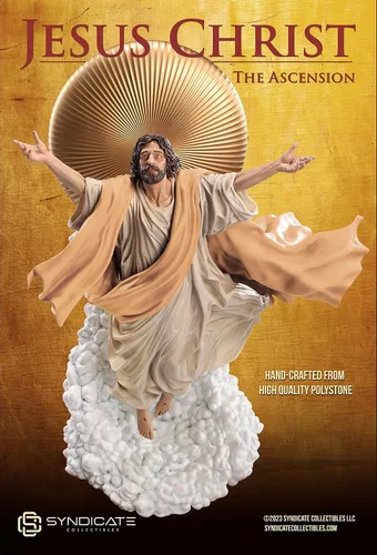 Miniatura 4 de Escultura de estatua de Polystone de primera calidad a escala 1:4 de la Ascensión de Jesucristo Edición de bata bronceada a escala 1:4