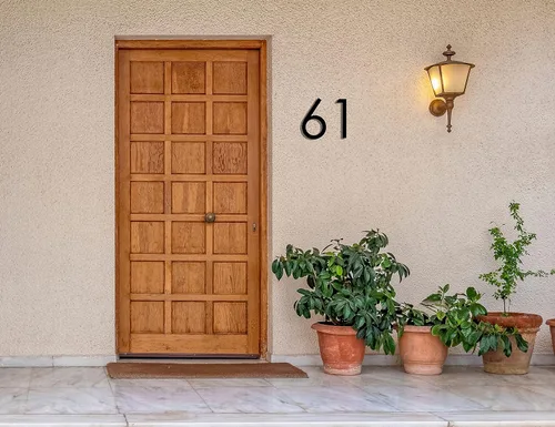 Miniatura 7 de Números de casa flotantes modernos de 12 pulgadas para exteriores Números de casa de metal grandes para exteriores Números de dirección de casa