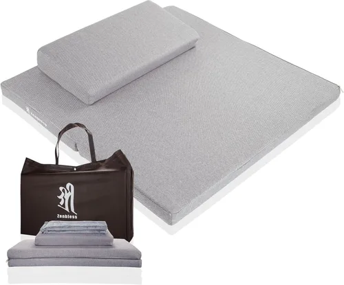 Miniatura 10 de ZenBless Zafu and Zabuton - Juego de cojines de meditación para yoga, meditación, tapete cuadrado grande y almohada para sentarse en el suelo