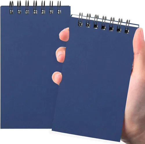 Miniatura 28 de Tenceur 100 piezas de cuadernos de bolsillo pequeños a granel, 3 x 5 pulgadas, cuadernos de notas en espiral mini con tapa superior, cuadernos