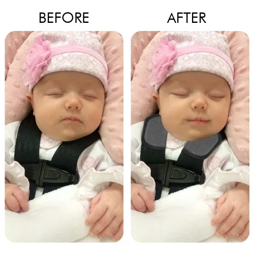 Miniatura 3 de Accmor Correas de asiento de automóvil para bebés y niños, fundas suaves para correas de asiento de automóvil, fundas de cinturón de seguridad