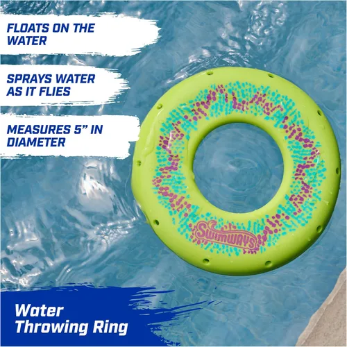 Miniatura 3 de SwimWays Hydro Spiral, juguetes de piscina para niños y adultos, anillo de lanzamiento para playa, lago y piscina, juguetes al aire libre para niños