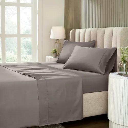 Miniatura 16 de Superior 1200 Thread Count Cotton Blend Sheet Set, Deep Pocket Sheets, 1 Elastic Deep Pocket Fitted Sheet, 1 Flat Sheet, 2 Pillowcases, Cotton Rich