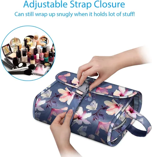 Miniatura 3 de Fintie Bolsa de viaje portátil para cosméticos y artículos de aseo, gran organizador colgante resistente al agua para maquillaje y almacenamiento