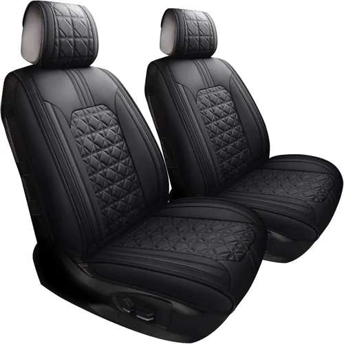 YIERTAI Fundas de asientos de automóvil impermeables de piel sintética compatibles con Nissan Altima Hyundai Accent Mitsubishi Outlander Subaru
