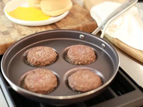 Miniatura 8 de TECHEF - Sartén para huevos antiadherente, sartén de aluminio Plett, sartén para 4 huevos para el desayuno perfecto, panqueques, hamburguesas y más
