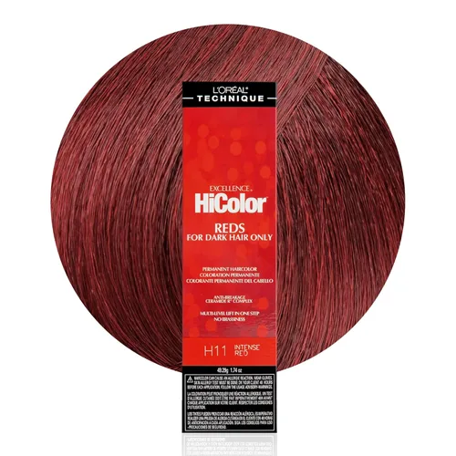 Miniatura 11 de L'Oréal Technique HiColor Reds Permanent Hair Color - Lifts Dark Hair in One Step, No Brassiness, Rich, Smooth Creme Formula, Intense, Long-Lasting
