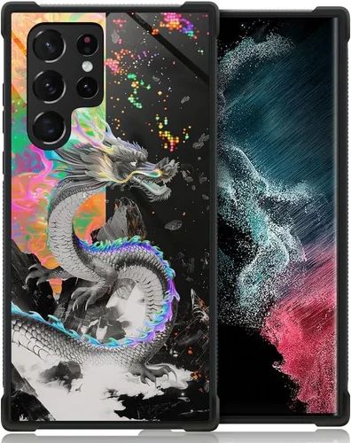 Miniatura 58 de CARLOCA Funda compatible con Samsung Galaxy S22 Ultra, diseño gráfico de Star Howling Wolfs Samsung Galaxy S22 Ultra, diseño gráfico, a prueba
