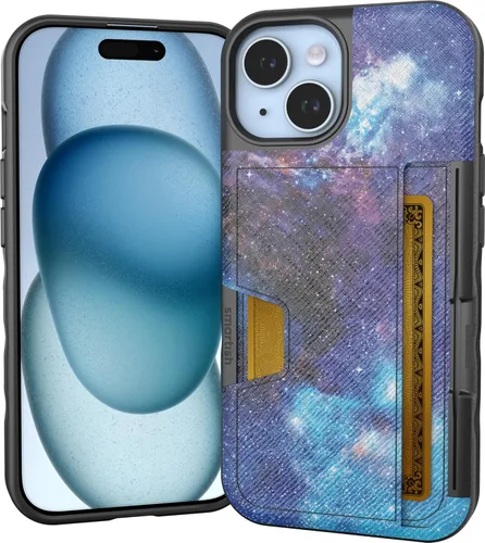 Miniatura 70 de Smartish Funda tipo cartera para iPhone 13 Pro – Wallet Slayer Vol. 2 [delgada + protectora] tarjetero con función atril - Black Tie Affair