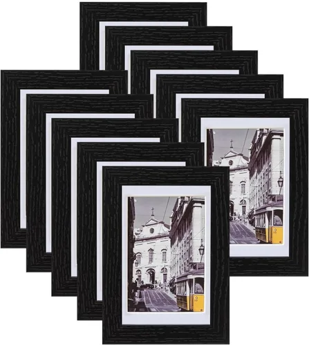 Miniatura 39 de eletecpro - Juego de 10 marcos de fotos de 5 x 7 pulgadas, collage de marcos de fotos para decoración de pared, muestra fotos de 4 x 6