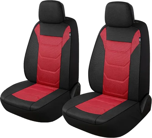 Pariiaotin Juego de fundas de asiento delantero de automóvil de malla de aire 3D, lavables y transpirables, fundas de asiento de vehículo de primera