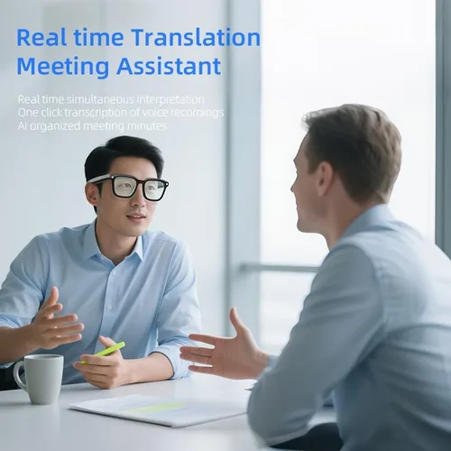Miniatura 6 de Lentes de cámara inteligente AI: grabación de video HD 1080P y toma de fotos, traducción, conversación asistente, adecuadas para exteriores e