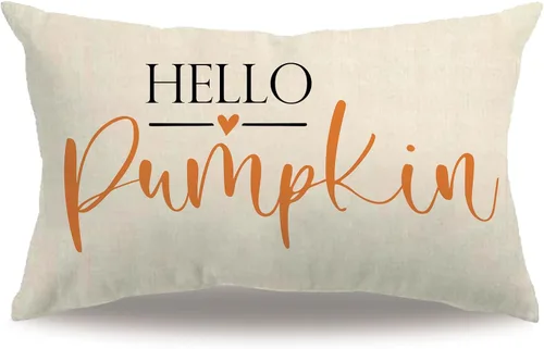 Miniatura 8 de 7COLORROOM Fundas de almohada Happy Thanksgiving Cosecha de otoño (negro, 12 x 20 pulgadas)