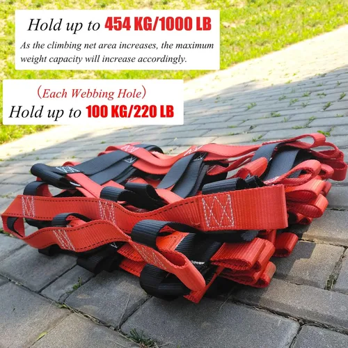 Miniatura 3 de Escalera de red ninja, escalada de carga, para niños, al aire libre, para adultos, para balcón, protección de valla, para ninja, campos