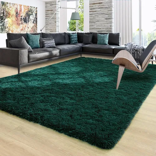 Miniatura 24 de Ompaa Alfombra esponjosa, alfombra mullida súper suave para dormitorio, sala de estar, alfombra grande de felpa de 6 x 9 pies, alfombra de pelo