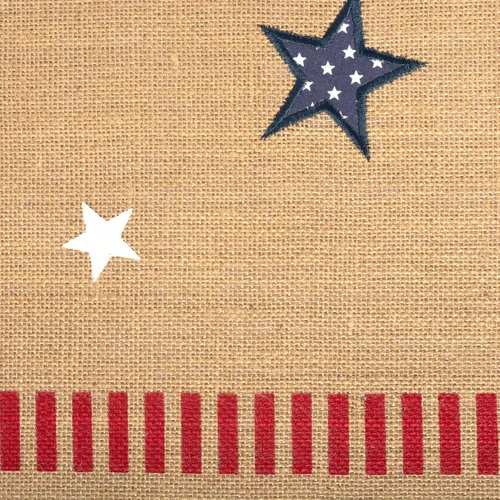 Miniatura 2 de DII Colección de mesa del 4 de julio, camino de mesa, 15x74, yute patriótico