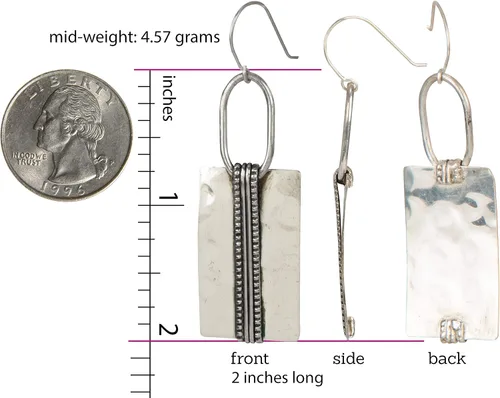 Miniatura 3 de Pendientes bohemios colgantes vintage de varios metales para mujer, Metal, Ágata