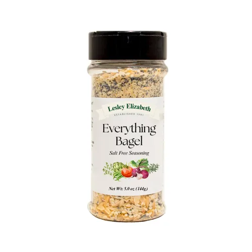 Lesley Elizabeth Everything Bagel - Condimento sin sal – Mezcla de especias multiusos sin sal para pollo, verduras, huevos y tostadas de aguacate |