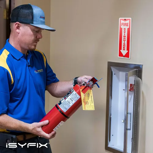Miniatura 6 de iSYFIX Letrero para extintor de incendios – Paquete de 2 carteles reflectantes de aluminio 040 100% libre de óxido, laminado para máxima resistencia