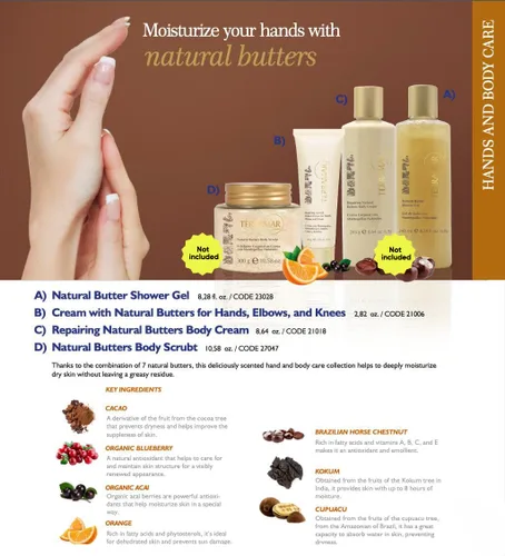 Miniatura 3 de Terramar Crema de Manos con Mantequillas Naturales, 2.82 oz, para Manos, Codos y Rodillas