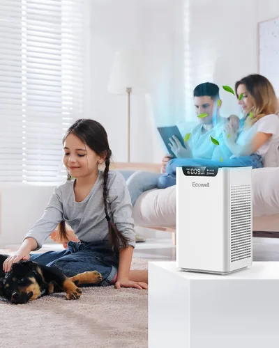 Miniatura 8 de Purificadores de aire para dormitorio del hogar de hasta 1102 pies cuadrados con sensores de calidad del aire, filtro H13 True HEPA, purificador