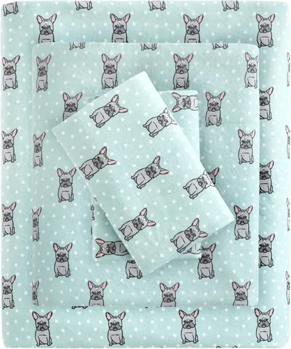 Miniatura 39 de True North by Sleep Philosophy - Sábana de franela acogedora y cálida 100% algodón - Estampado novedoso de animales y estrellas, lindo, ultrasuave