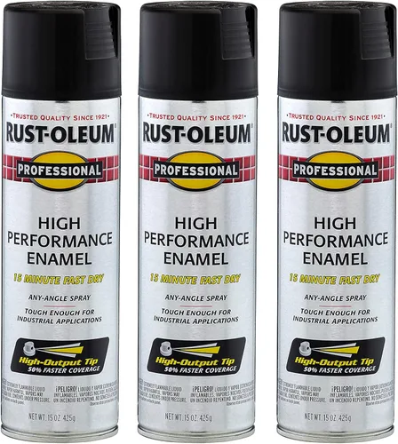 Miniatura 26 de Rust-Oleum 7515838 Pintura en aerosol de esmalte profesional de alto rendimiento, 14 onzas, aluminio