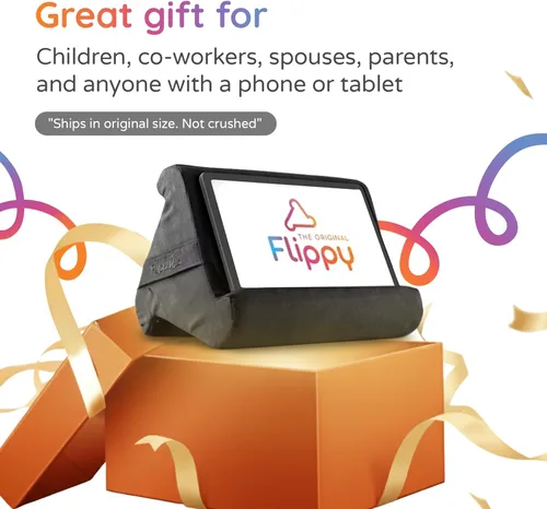 Flippy Soporte de almohada original para tableta y soporte para iPad, regalo para amantes de los libros y lectores, soporte multiángulo con Smokey