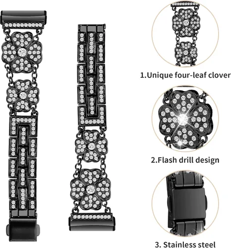Miniatura 2 de TenCloud Correas de pulsera compatibles con Amazfit GTS 2 Mini/GTS 4 Mini/GTS 2/Bip U/Bip 3/Bip 3 Pro, banda de metal para reloj Bip 3 bandas