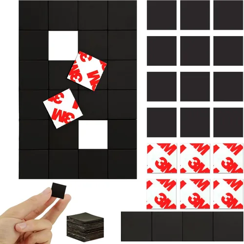 Miniatura 7 de Cuadrados magnéticos con respaldo adhesivo 3M (144 unidades cada uno de 3/4" x 3/4"), cinta magnética autoadhesiva precortada para actividades