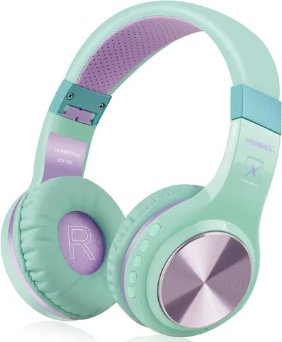 Miniatura 8 de Auriculares Bluetooth Riwbox, XBT-80 - Auriculares inalámbricos plegables con Bluetooth, estéreo, con micrófono y control de volumen, con cable e
