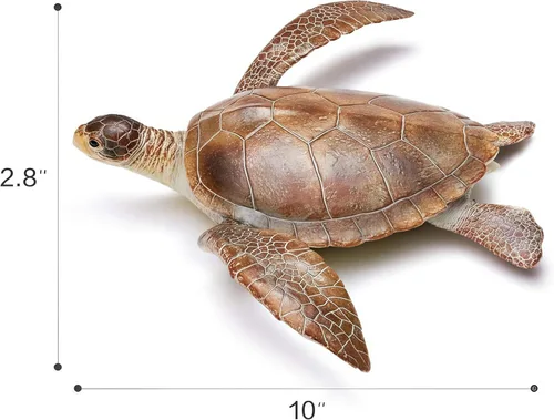 Miniatura 8 de Gemini&Genius Juguetes de Tortugas Marinas Figura de Acción de Animales Marinos, Juguete de Plástico de Tortuga Marina, Ideal para Baño de Niños