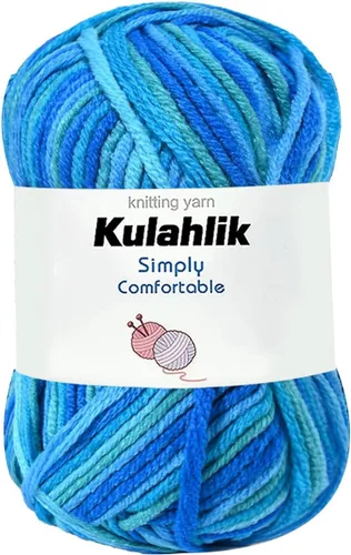 Miniatura 107 de 50g (1x50g) Hilo Acrílico para Crochet y Tejido, Hilo Degradado Colorido, 1 Rollo de Madejas, Hilo Acrílico Multicolor, Perfecto para Proyectos
