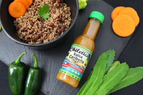 Miniatura 3 de Chiletico - Salsa Caribeña de Costa Rica - Suave, 10.5 fl oz, paquete de 1 Chile suave