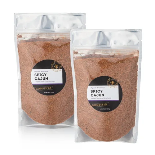 Miniatura 8 de Dell Cove Spices Condimento picante para palomitas cajún Sin OMG y sin gluten Apto para veganos Palomitas de maíz con un toque picante