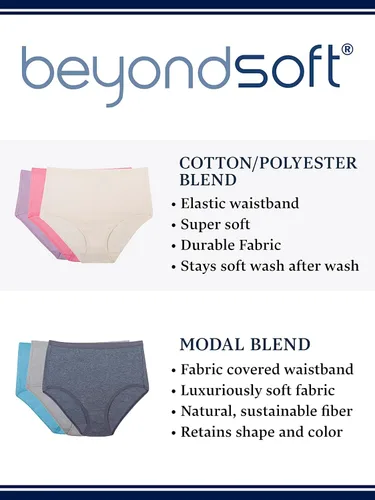 Miniatura 4 de Fruit of the Loom Women's Beyondsoft Underwear, Super Soft Designed with Comfort in Mind, Available in Plus