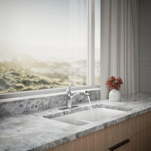 Miniatura 4 de KOHLER 30612-CP Jolt - Grifo extraíble para fregadero de cocina, cabezal rociador de dos funciones, control táctil, 1.5 GPM, diseño elegante, cromo