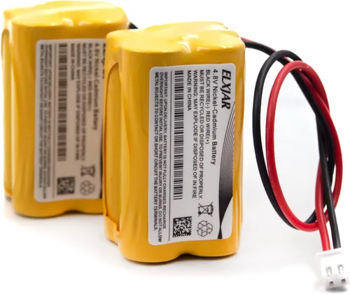 Paquete de 2 baterías de Ni-CD de 4.8 V 800 mAh BL93NC487 para Emergi-Lite BL93NC487, luz de salida Co BAA-48R BAA48R, Interstate NIC0186, Dantona