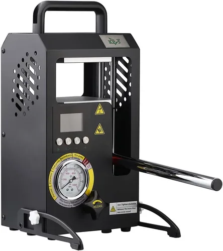 Máquina de prensa de calor hidráulica 5T con placas de calefacción dobles de 5 toneladas Máquina de prensa de calor manual de 4.1 x 4.7 pulgadas con