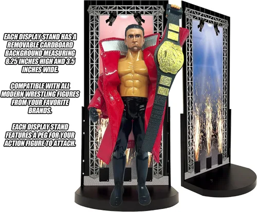 Miniatura 2 de Juego de 12 soportes de exhibición para figuras de acción de lucha libre